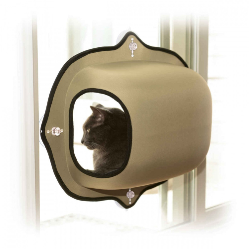 Products EZ Mount Tan Window Pod Kitty Sill