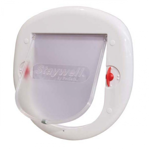 Way Locking Big White Cat Door