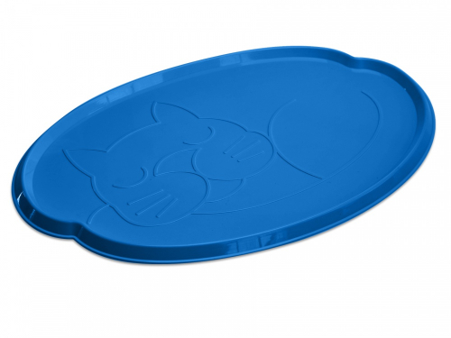 Cat Dinner Mat with Rimmed Sides