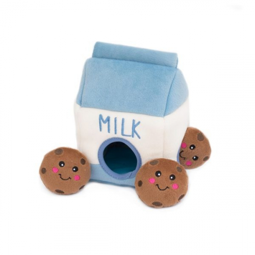 Burrow Milk & Cookies Hide & Seek Puzzle Dog Toy