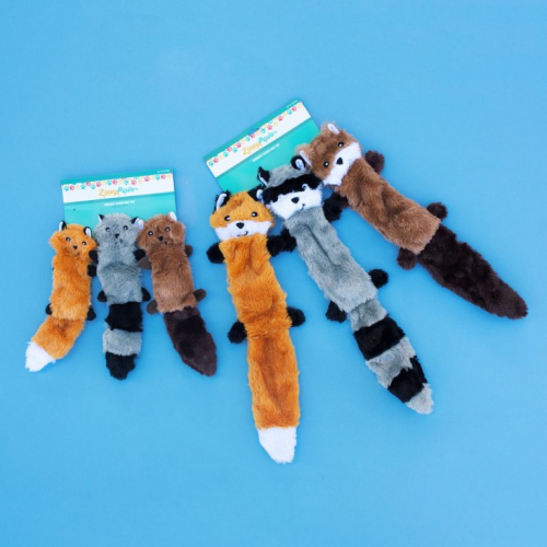 Peltz Set of 3 No Stuffing Plush Dog Toys - Image 3