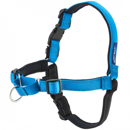Easy Walk Ocean Blue & Black Dog Harness