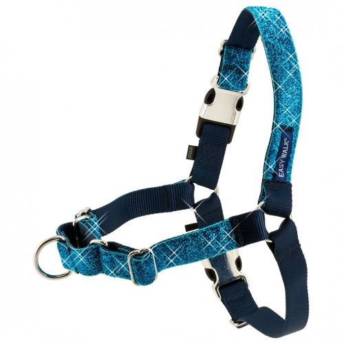 Walk Blue Bling Dog Harness