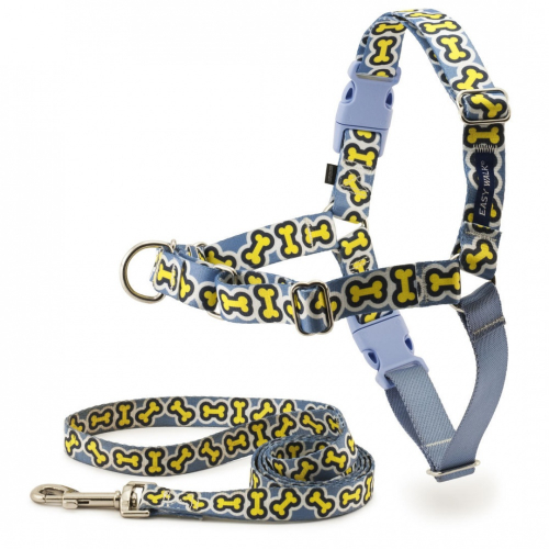 Walk Chic Bonez Dog Harness & Leash