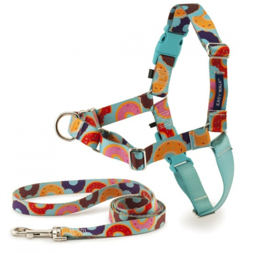 Walk Chic Donuts Dog Harness & Leash