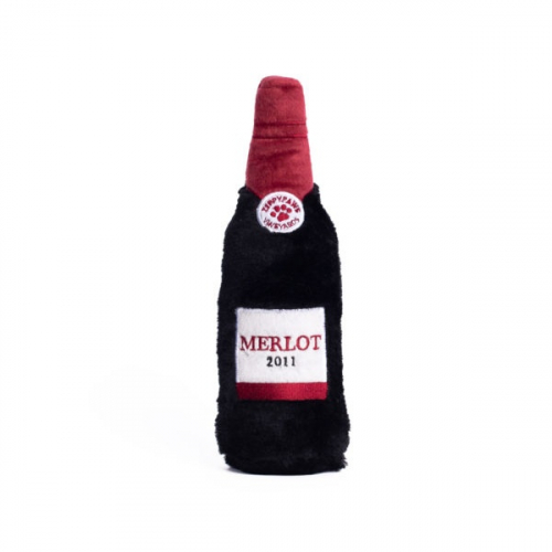 Hour Crusherz Red Wine Plush Dog Toy
