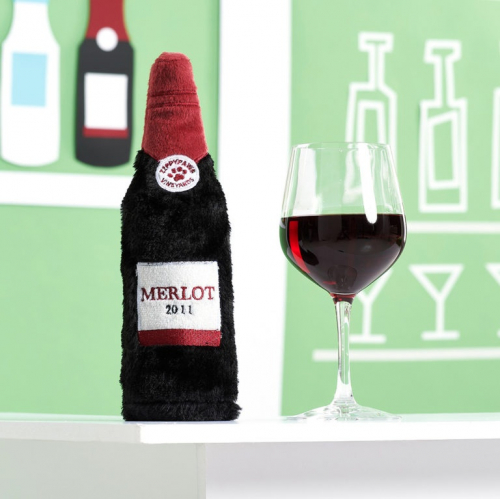 Hour Crusherz Red Wine Plush Dog Toy - Image 3