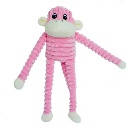 Spencer Crinkle Monkey Small Plush Dog Toy