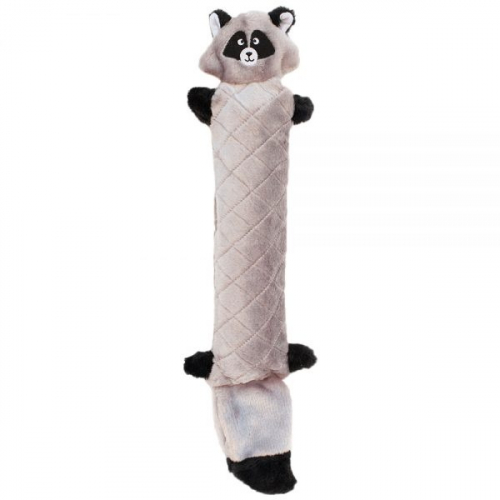 No Stuffing Raccoon Plush Dog Toy