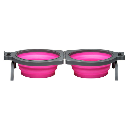 Pink Bella Roma Travel Double Diner Bowl
