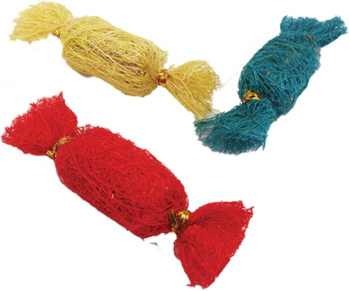 Nibbles Loofah Candies Small Animal Toy