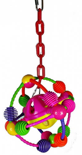 Happy Beaks Space Ball Chain Bird Cage Accessory