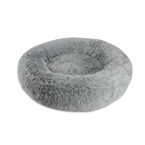 Products Shaggy Calming Orthopedic Donut Bed Grey