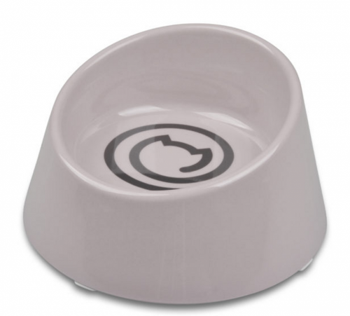 Ecoware Raised Feeder Cat Dish No Tip with non skid silicone feet
