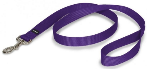 Deep Purple Nylon Dog Leash
