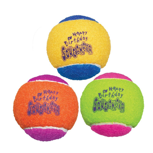 Squeakair Birthday Balls Dog Toy