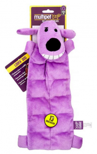Loofa Squeaker Mat Dog Toy