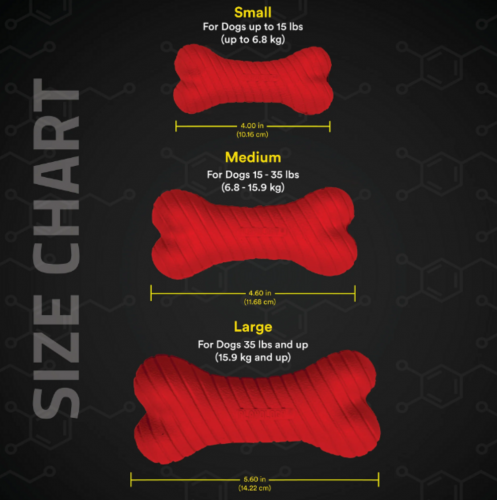 Playology Dual Layer Bone Beef Scented Dog Toy - Image 3