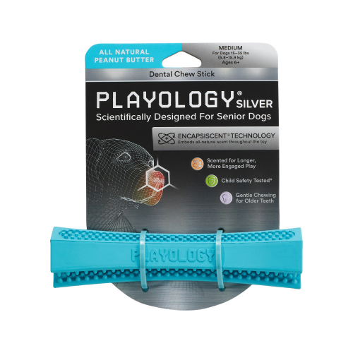 Playology Dental Stick Peanut Butter Scented Dog Toy - Image 3
